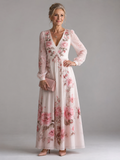 Musal | Long Sleeve Natural Flow Midi Dress