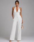 Nymera | Halter Neck Wide Leg Sleeveless Jumpsuit