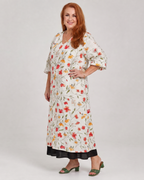 Colesum | Wildflower Print Everyday Swing Midi Dress