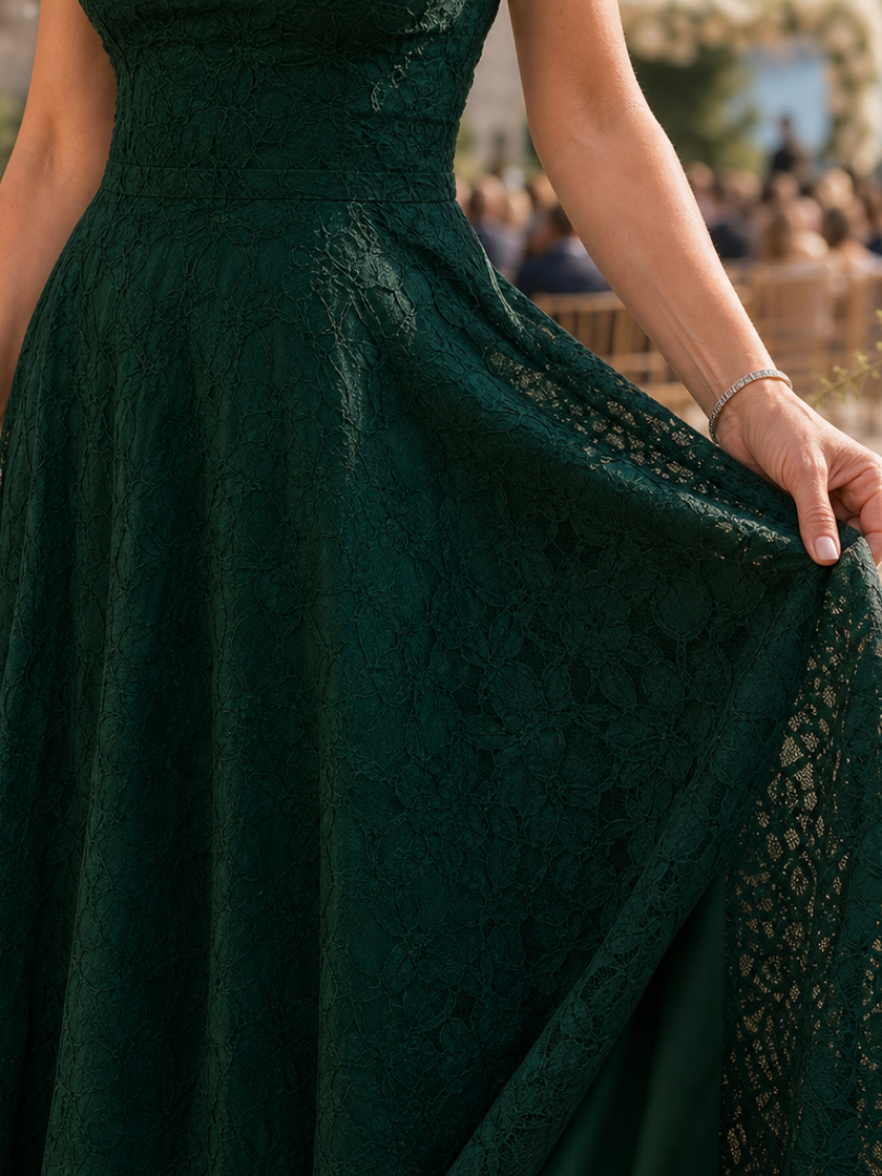 Valenne | Spaghetti Strap Full Lace Maxi Dress