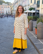 Marimana | Polka Dot Color Block Everyday Midi Dress