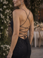 Danica | Spaghetti Strap Corset Bodice Maxi Dress