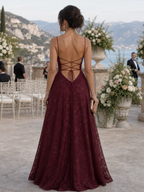 Valenne | Spaghetti Strap Full Lace Maxi Dress