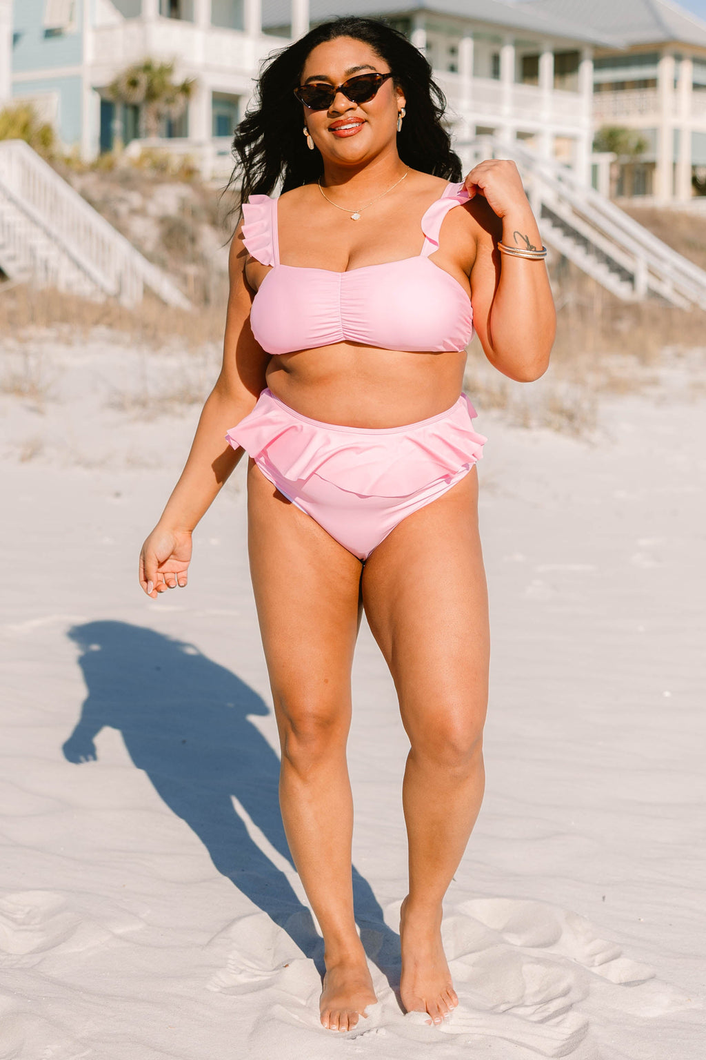 Sugar Sands Swim Top, Pink