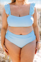 Beach Trip Swim Top, Aqua