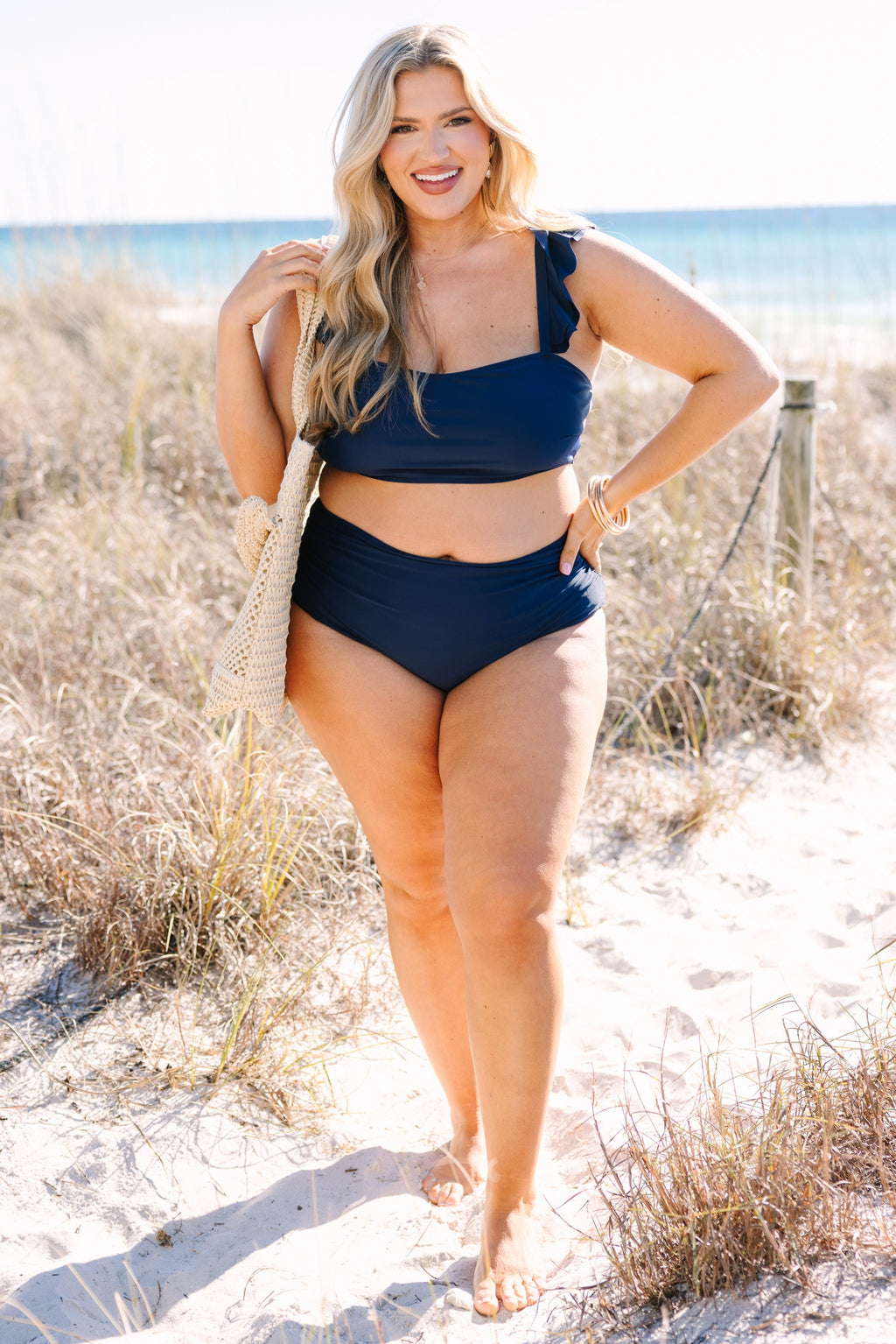 Soaking Up the Sun Swim Bottom, Navy