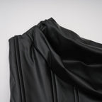 Agnes | Textured Faux Leather Off-the-Shoulder Mini Dress