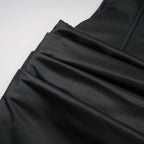 Agnes | Textured Faux Leather Off-the-Shoulder Mini Dress