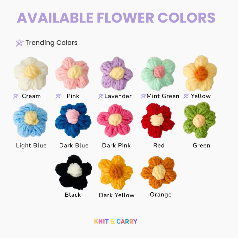Cute element flower colors