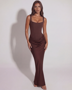 Eleonora | Structured Bodice Sculpted Maxi Dress
