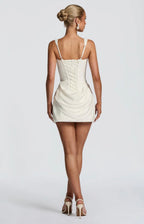 Lillian | Sculpted Crepe Corset Tailored Mini Dress