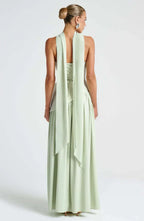 Donna | Asymmetrical Strapless Sculpted Maxi Dress