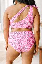 Island Allure Swim Top, Pink Dot