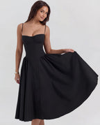 Amaria | Underwired Sweetheart Neckline Corset Midi Dress