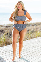 Sugar Sands Swim Bottom, Black/White Gingham