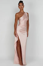 Grace | Elegant Long Slip GownSatin Maxi Dress