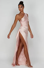 Grace | Elegant Long Slip GownSatin Maxi Dress