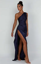 Grace | Elegant Long Slip GownSatin Maxi Dress