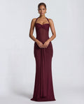 Valentina | Twisted Bust Sheer Mesh Maxi Dress
