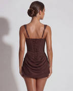 Hazel | Hazel Sculpted Black Mini Dress