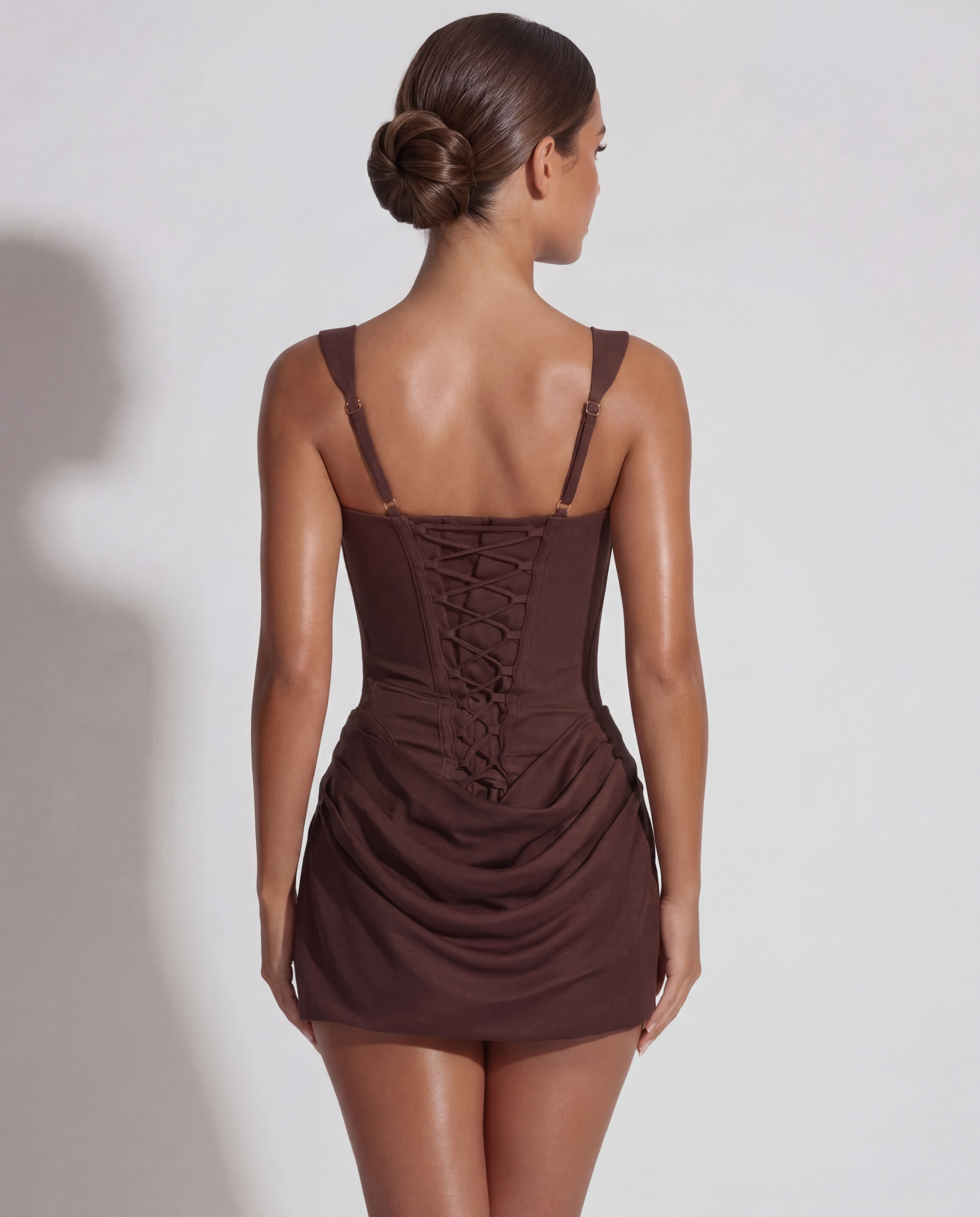 Hazel | Hazel Sculpted Black Mini Dress