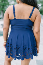 Off The Coast Swim Dress, Navy