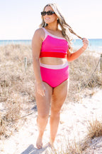 Splash At The Beach Top, Pink Multi