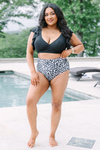 Waiting For You Swim Top, Black